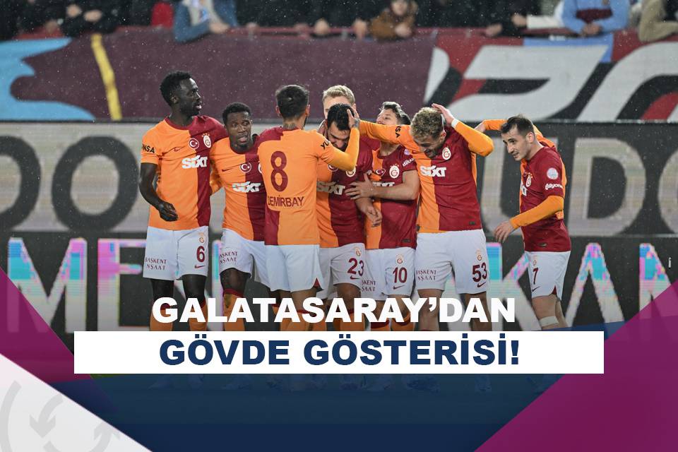 Galatasaray Trabzonda Ov Yapt Puan Fark N Kapatt Asist Analiz