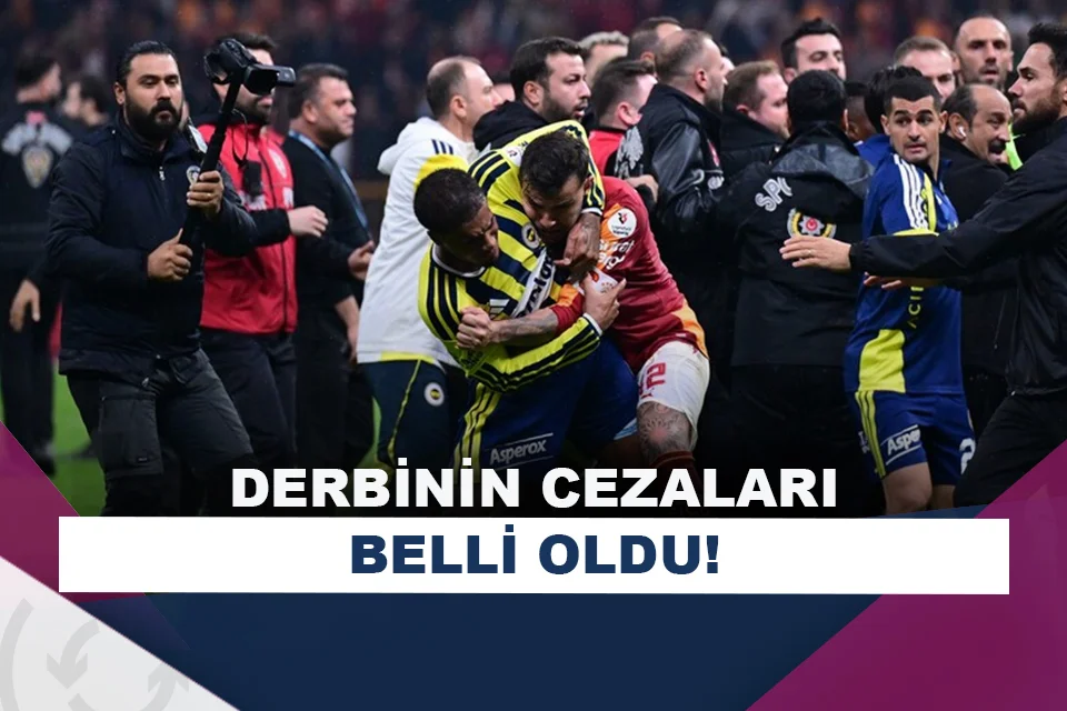 Galatasaray - Fenerbahçe derbisinin cezaları açıklandı!