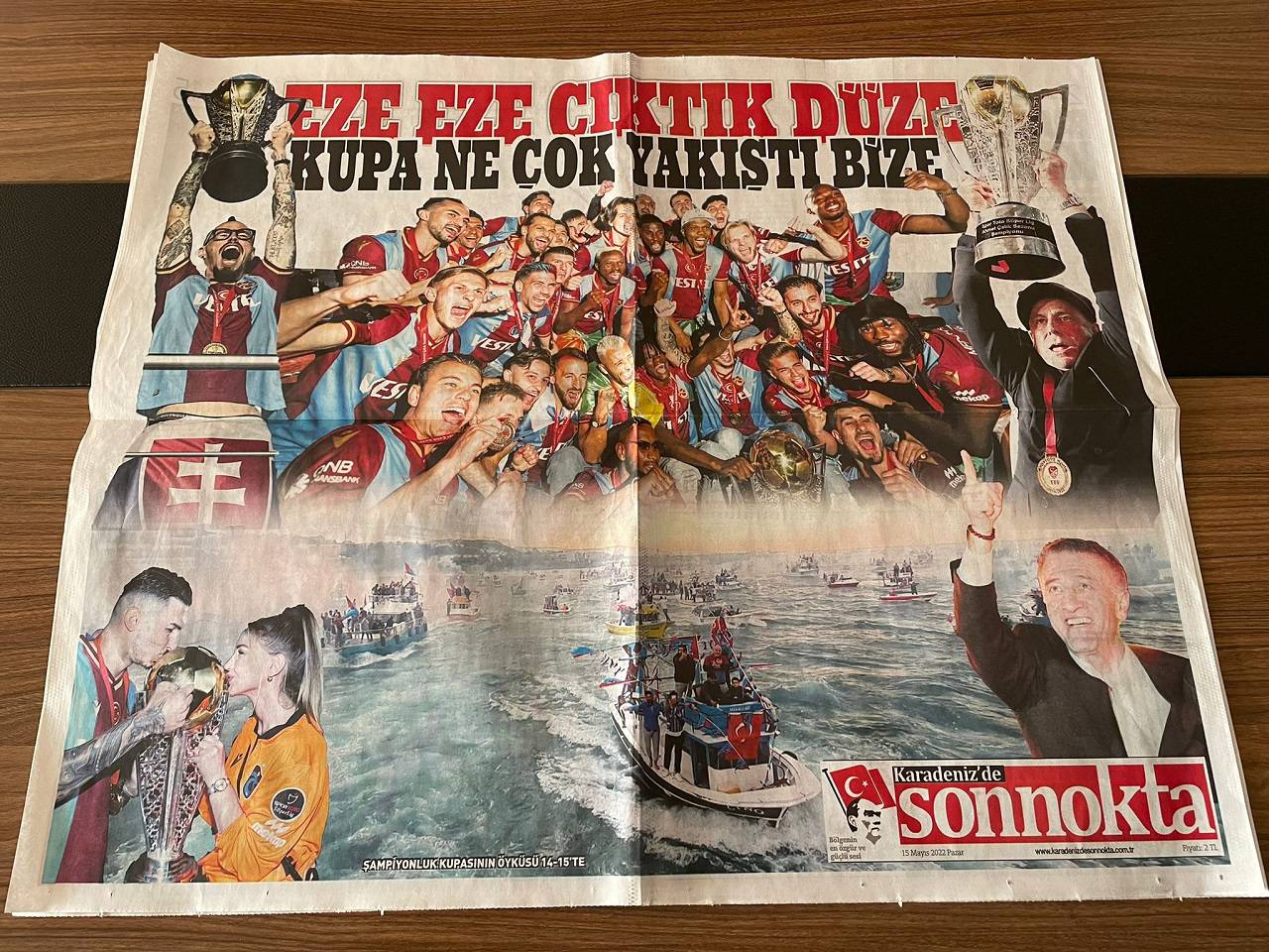 İşte Trabzon yerel basınının şampiyonluk manşetleri!
