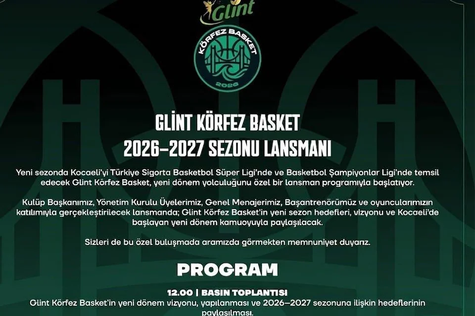 Glint Körfez Basket, yeni sezon öncesi lansman düzenliyor!