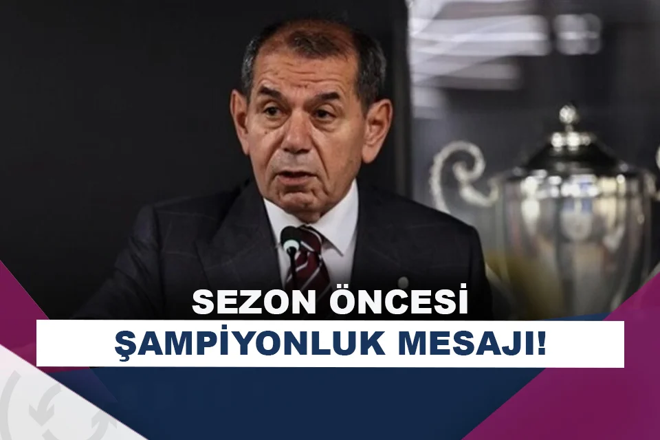 Dursun Özbek'ten yeni sezon öncesi camiaya mesaj!