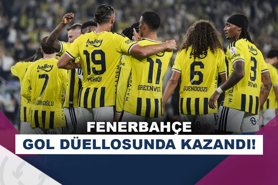 Fenerbahçe, Konyaspor'u 4 golle geçti!